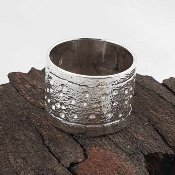 Silver Patterned Rings Sterling Silver Wide Patterned Ring ⋆ Spend With Us - Buy From a Bush ...