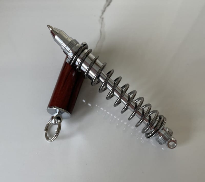 Turned Timber Spring Pen in Hairy Oak ⋆ Spend With Us - Buy From a Bush ...