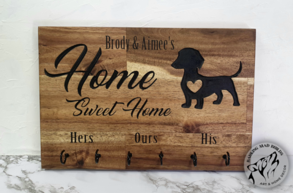 Custom engraved key rack ⋆ Spend With Us - Buy From a Bush Business