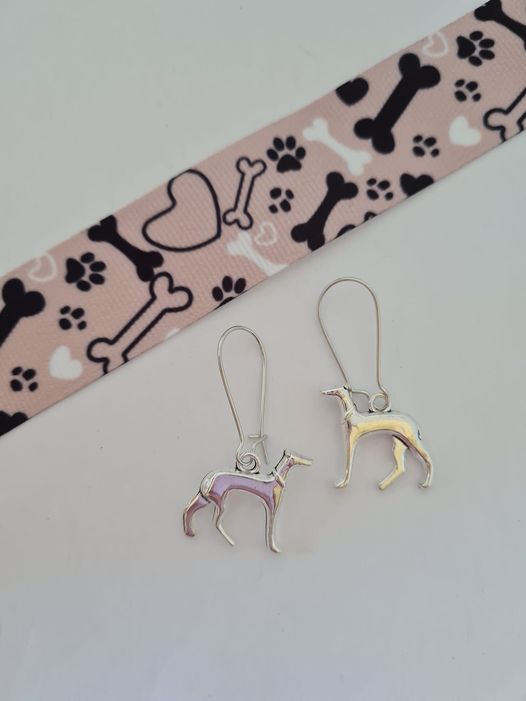 GREYHOUND DOG Keyring, Keychain, Handbag Charm With Print From Original Painting By Suzanne Le - Foto 3