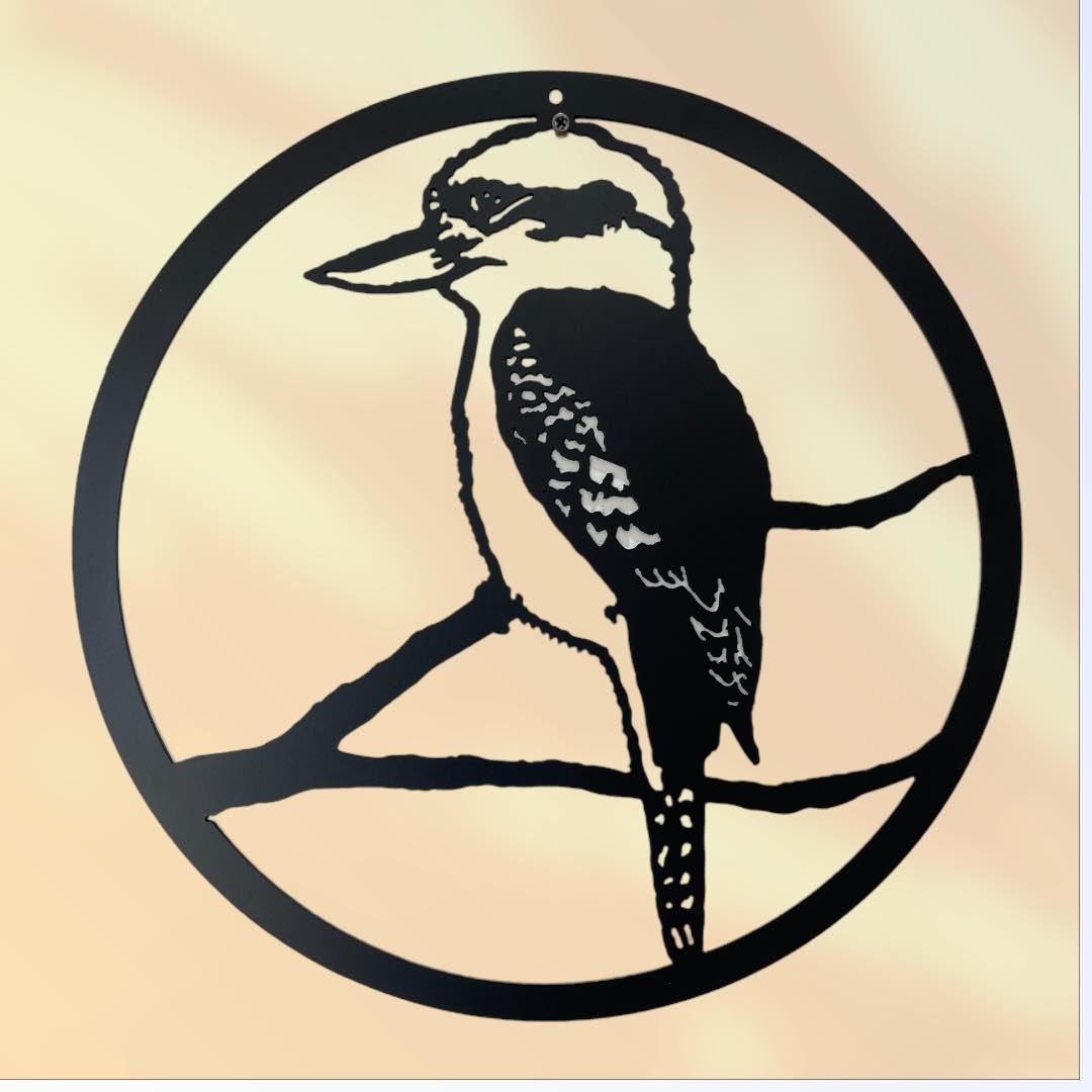 Kookaburra Metal Sign ⋆ Spend With Us - Buy From a Bush Business