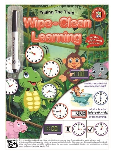 Learning Can Be Fun - Wipe Clean Learning Book - Telling The Time ⋆ ...