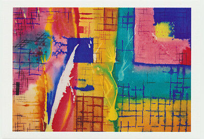 Greeting card of a colourful abstract by artist Jon Howarth ⋆ Spend ...