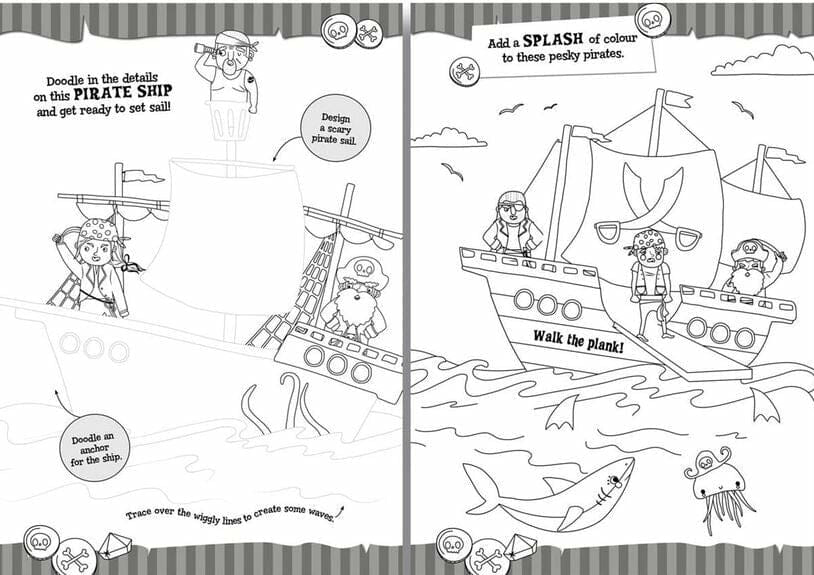 Super Colouring Fun - Pesky Pirates ⋆ Spend With Us - Buy From a Bush ...