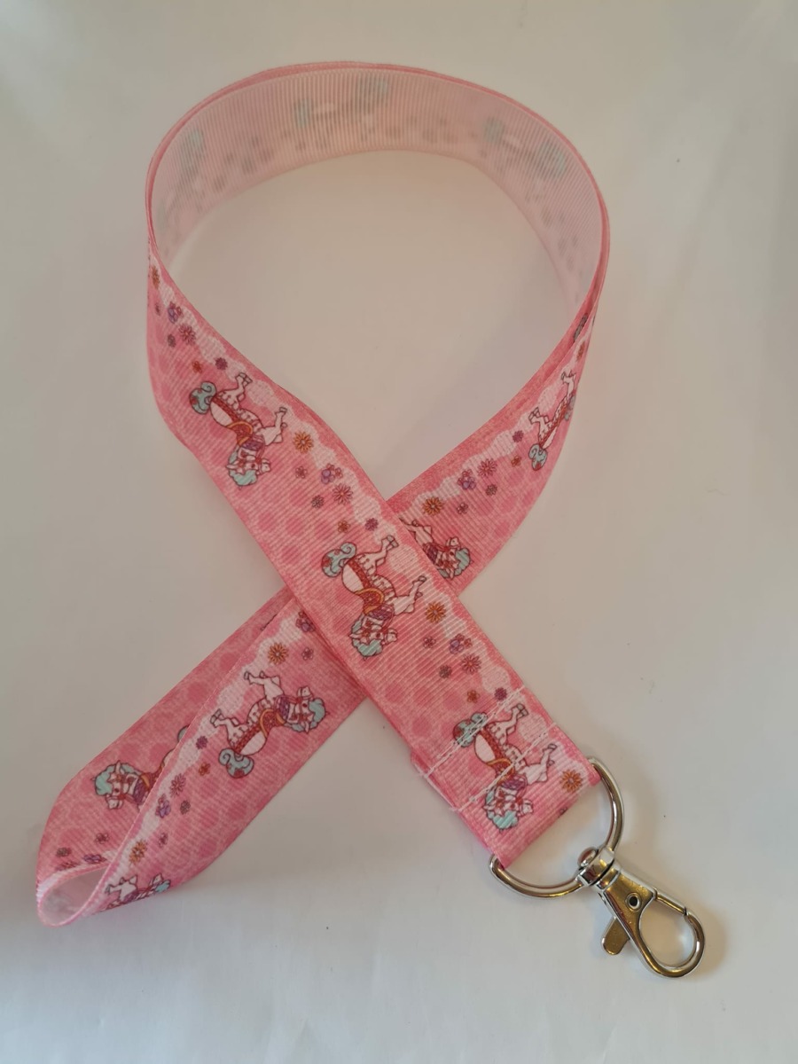 Execucat Horse Parade Lanyard Keychain - ID Badge Holder With Lobster Claw Clasp - View #4