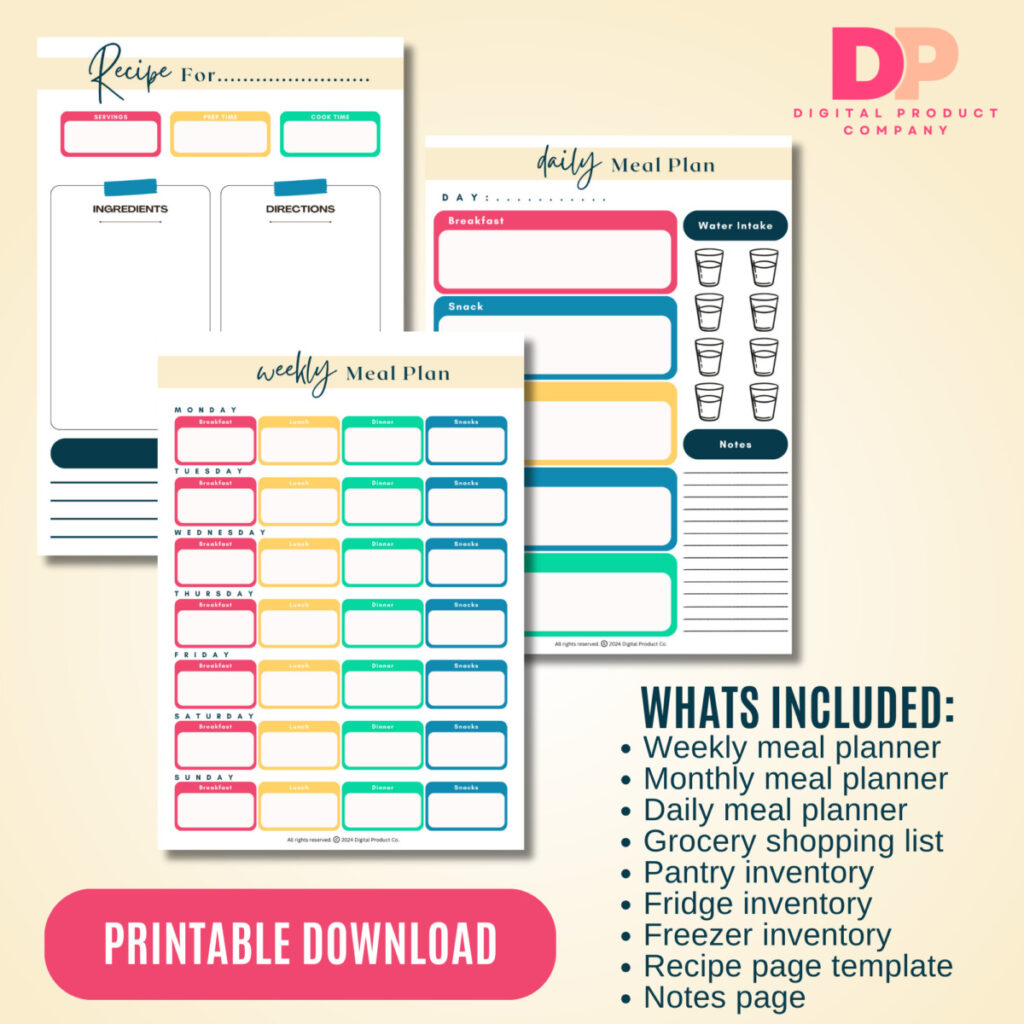 Ultimate Meal Mastery Bundle - Printable PDF Digital Download ⋆ Spend ...