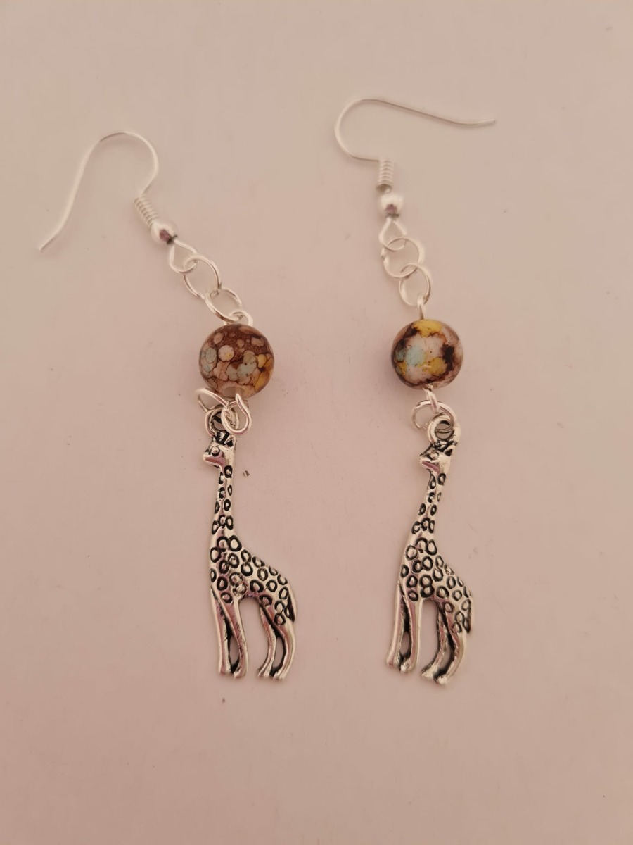 GNOCE Giraffe Charm Anhänger S925 Sterling Silber Unabhängig und Edel Charm Perlen für Armband Halskette Weihnachts Schmuck Geschenk