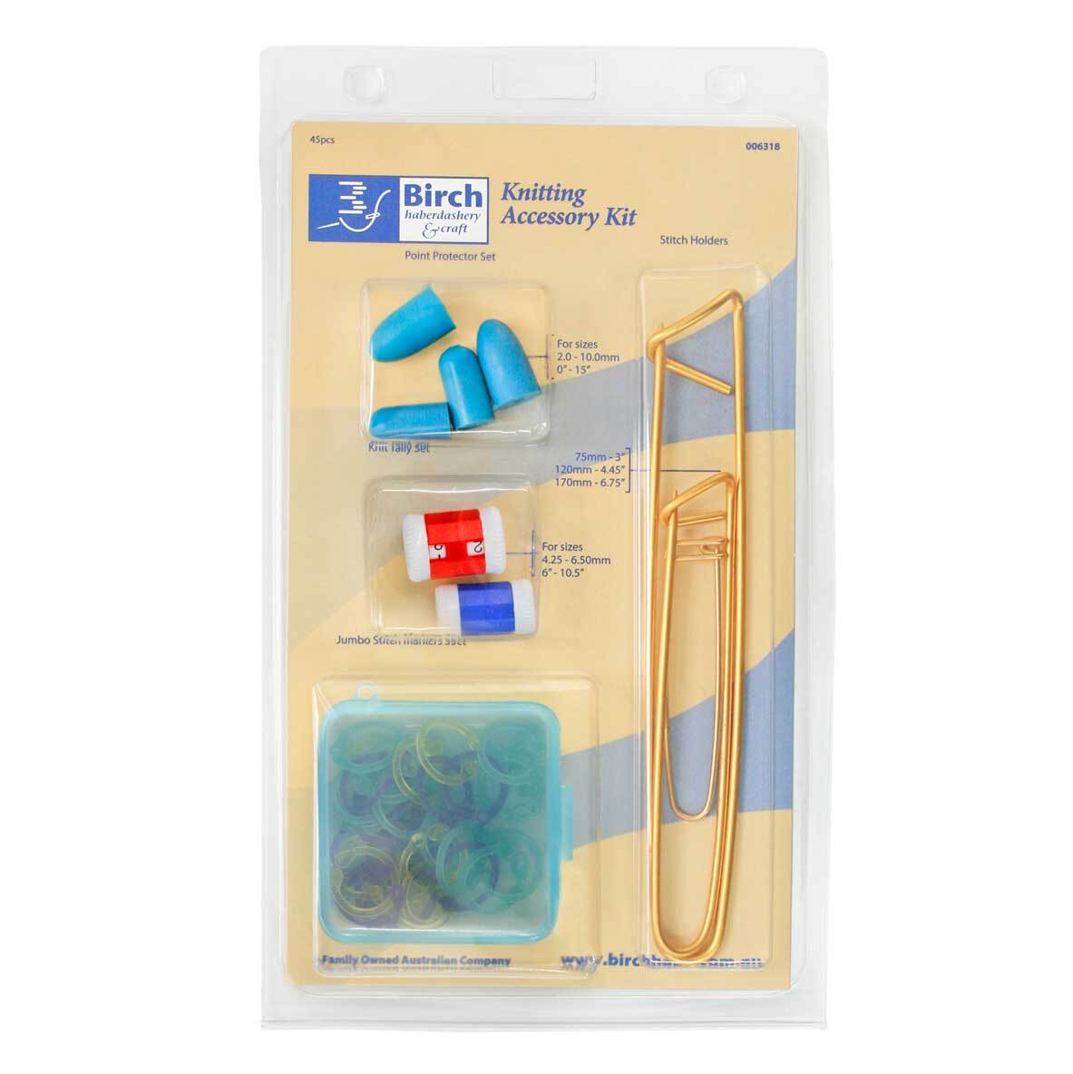 Knitting Accessory Birch Knitting Accessory Kit 45 Piece ⋆ Spend With Us - Buy From a Bush ...