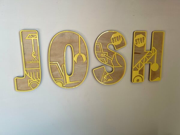 Construction - Themed letters ⋆ Spend With Us - Buy From a Bush Business