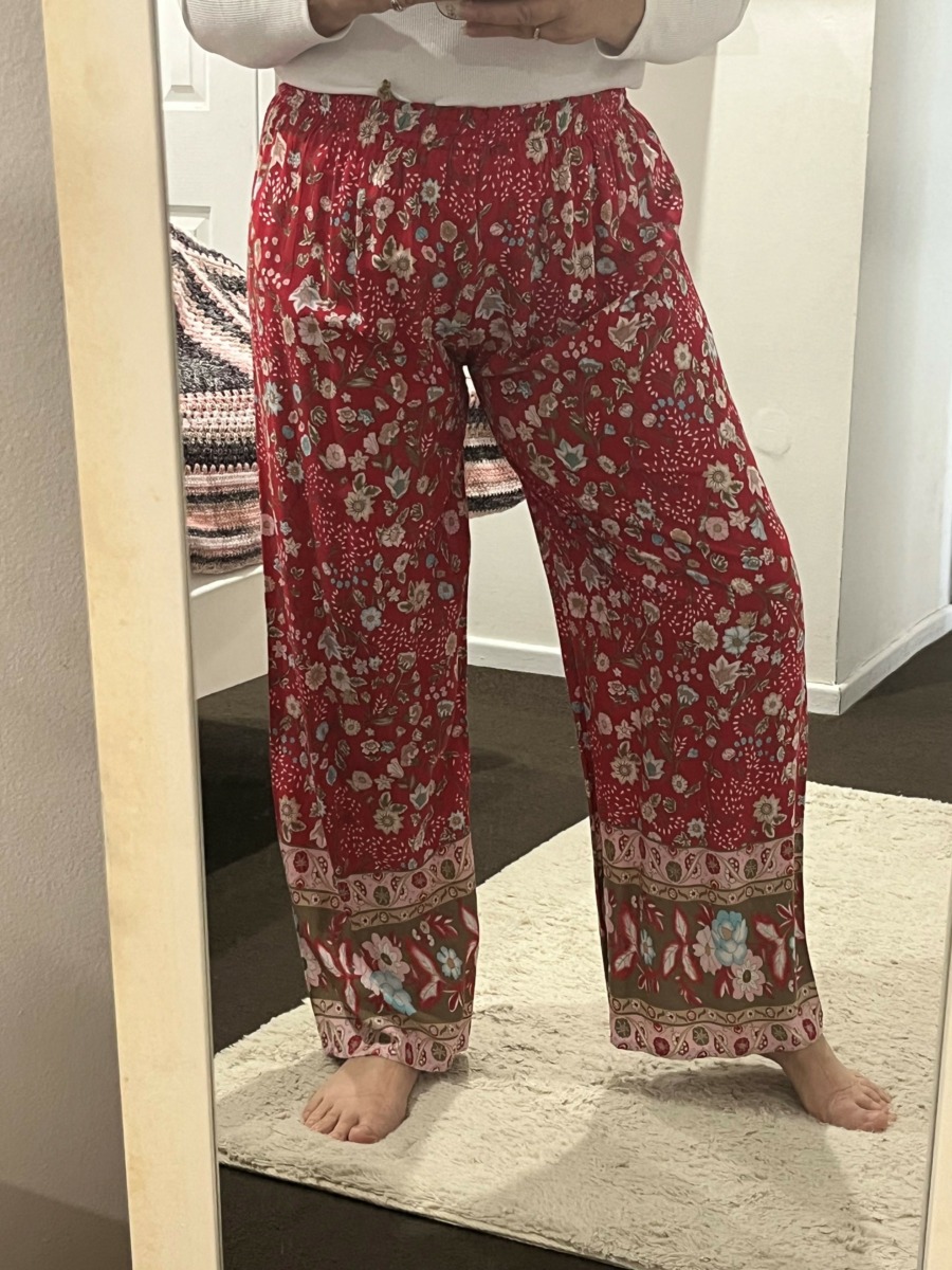 Pink Floral Boho Pant main image 1