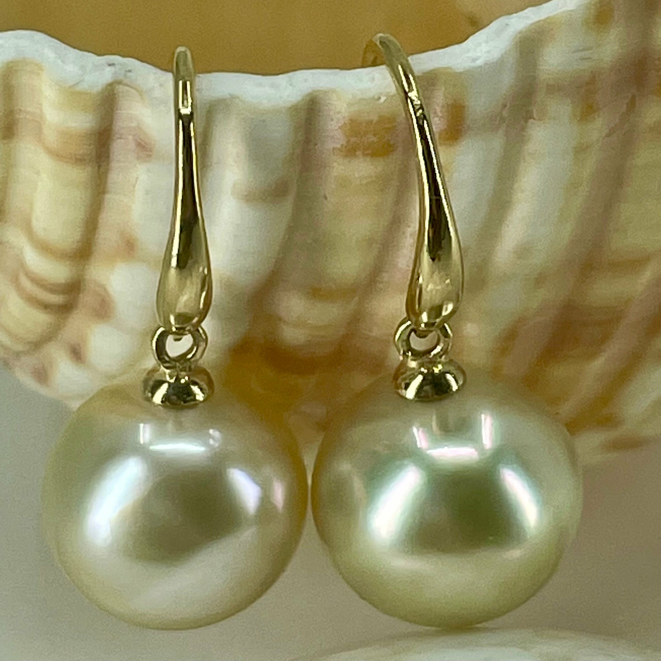 Cultured Broome South Sea Pearl Hook Earrings ⋆ Spend With Us