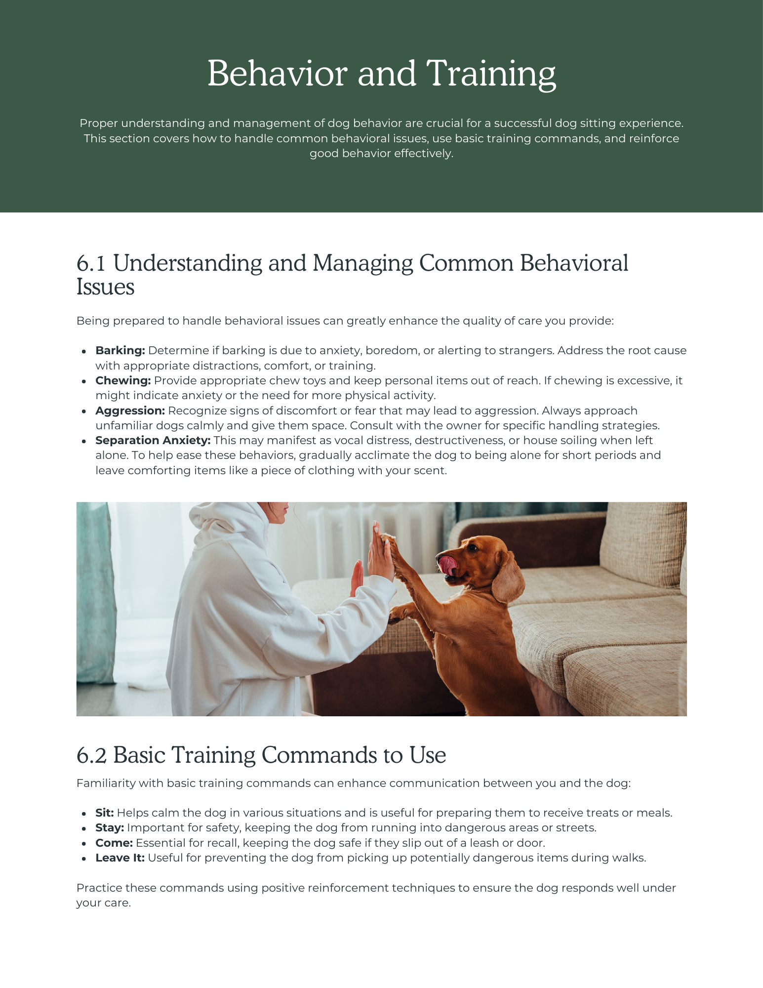 Dog Sitting Guide eBook ⋆ Spend With Us - Buy From a Bush Business