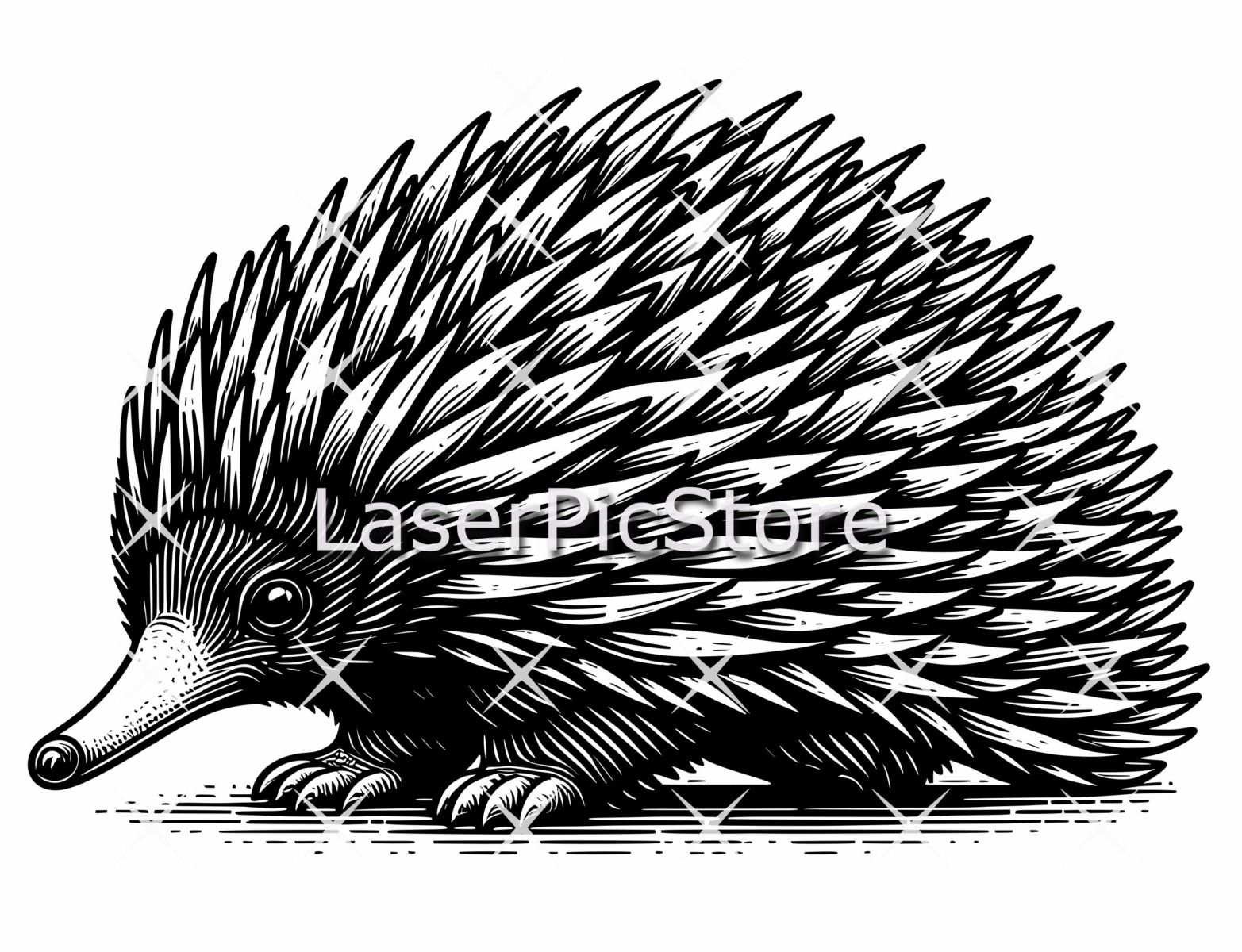 Echidna Vector File ⋆ Spend With Us - Buy From a Bush Business