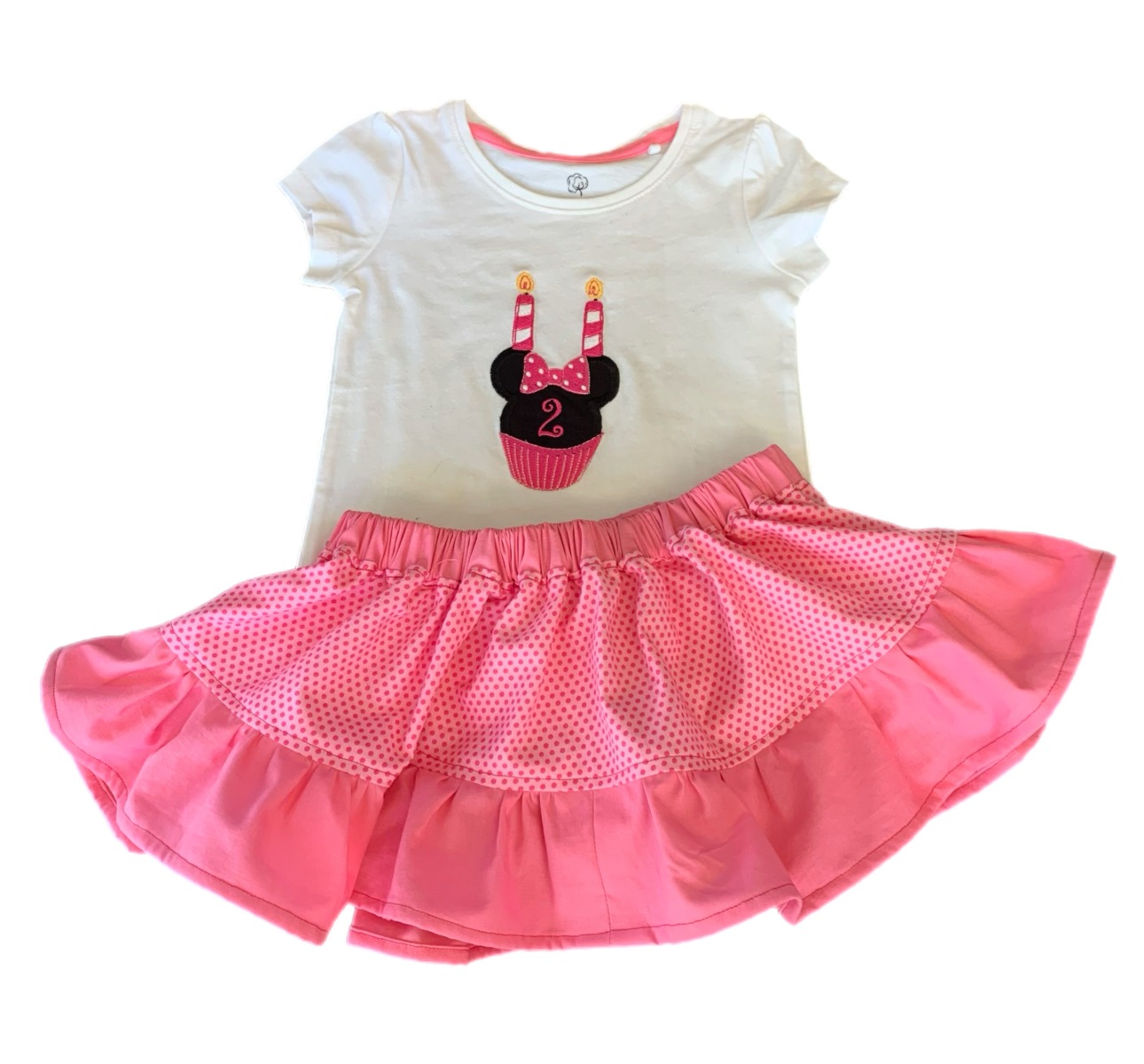 Minnie Mouse Cupcake 2nd Birthday Outfit - Size 2  Spend With Us - Buy  From a Bush Business