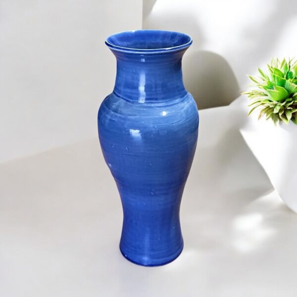 Wheel Thrown Pottery Vase ~ Tall Royal Blue ⋆ Spend With Us - Buy From ...